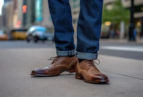 dress shoes with jeans rules.